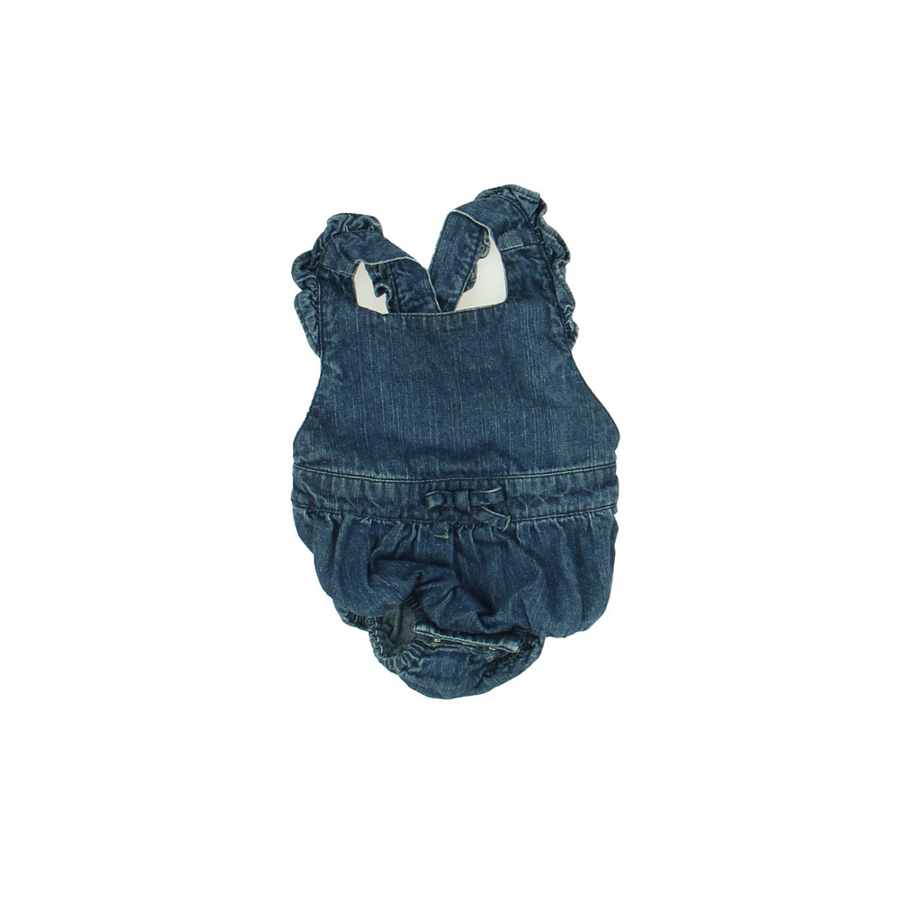 Oliver & Rain Girls Chambray Romper size: 6 Month